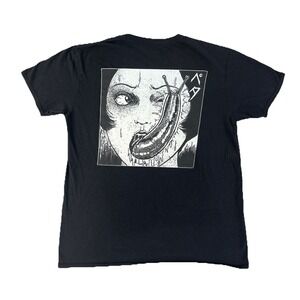 Japanese anime Junji Ito Collection T-shirt size L Horror Black Gore